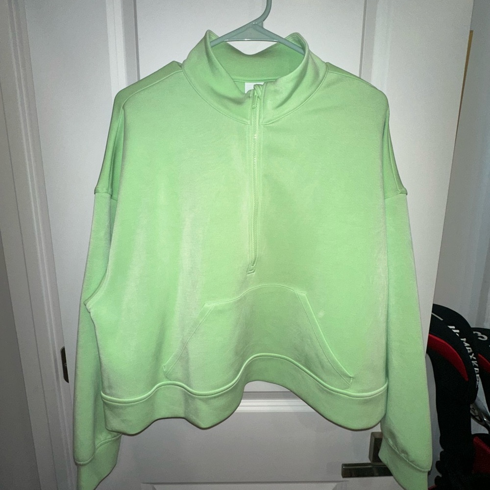 All in Motion Mint Green Half-Zip Sweatshirt